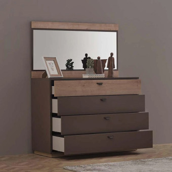 Комод (серый) ENZA HOME POLKA EH67061