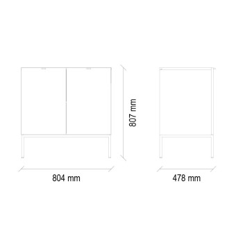 Модуль с дверцами ENZA HOME Коллекция LEGATO (ЛЕГАТО) арт. EH59463