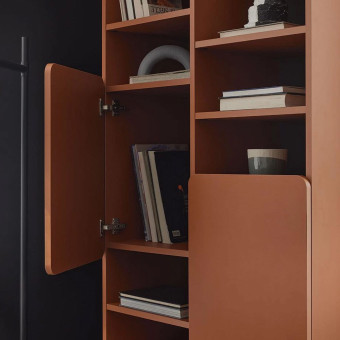 Шкаф книжный ENZA HOME Коллекция BLEND (БЛЭНД) арт. EH68795