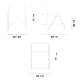 Кресло ENZA HOME PAVIA EH57516