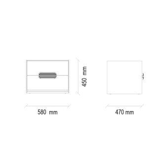 Тумба прикроватная ENZA HOME GIORNO EH51073