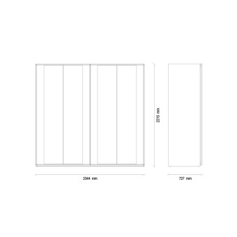 Шкаф-купе 240 Версия 1 ENZA HOME Коллекция NETHA (НЕТА) арт. EH56242