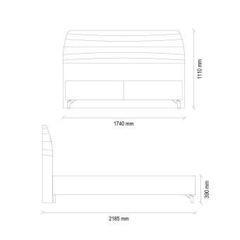 Основание с ящик 160x200 ENZA HOME Коллекция CORDELL (КОРДЕЛЛ) арт. EH57726