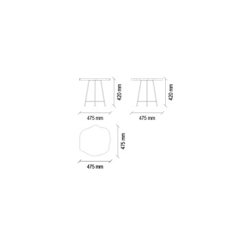 Стол журнальный (орех) ENZA HOME WOODY EH24834