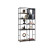 Книжный шкаф (антрацит) ENZA HOME Коллекция HAMPTON (ХЭМПТОН) арт. EH57652