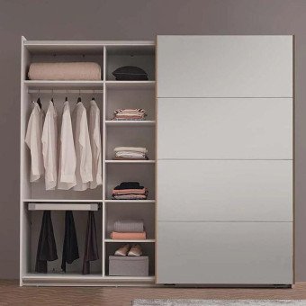 Шкаф-купе (240 см) (белый) ENZA HOME POLKA EH56247