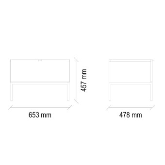 Тумба прикроватная черный ENZA HOME LEGATO EH59520